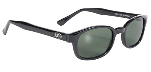 auténticas gafas de sol KD's verde oscuro 2126 - bikers