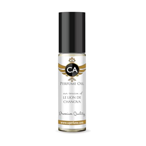 CA Perfume Impression of Le Lion De Chanova Unisex Fragrance Oil Oriental Scent Long Lasting Perfumes for Women &amp; Men Travel Size TSA Ready Mini Parfum Body Oil Roll-on 0.33 Fl Oz 10ml