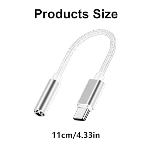 Cable adaptador Tipo C a Jack 3.5mm miniatura 3