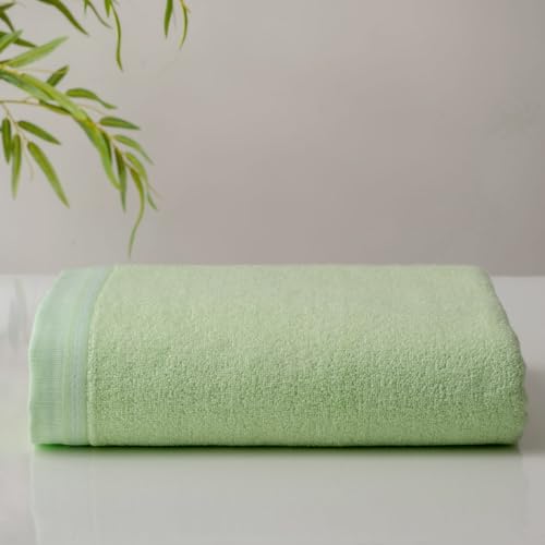 Image of Spread Spain Bamboo Hand Towel, Ultra Soft, Absorbent & Quick Dry, 360 GSM, Towel for Daily use, Gym, Pool, Travel, Sports and Yoga, 40cms x 60cms, Pack of 1 (Lime)