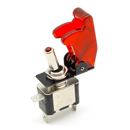 Interrupteur à bascule 12V voyant rouge pour sécuriser les commandes de camion et bateau
