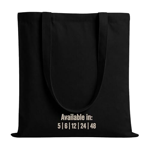 Salt Earth 5| 6| 12| 24| 48| 100| 200 Pack Canvas Tote Bags Bulk Lightweight Bulk Reusable Totes for Grocery Shopping Cloth Bags Suitable for DIY Advertising Promotion Gift Beach Travel(24 Pack)