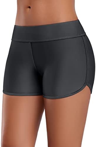 Bild von Attraco Damen Badeshorts Badeshorts UV Schutz Schwimmshorts Strand Bikinihose Schnell Trocknendes Schwimmhose Sommer Wasersport XXL