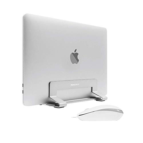 Macally Wired Computer Mouse and an Adjustable Vertical Laptop Stand, Ultimate Final Touch to Your Office