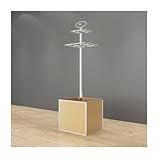 Bodenmontierter Gürtelaufhänger, kommerzielles Metall, für Herren, Kleiderständer, Verkaufsständer, für Schlafzimmer, Gürtelgeschäft (Gold, 50 x 50 x 175 cm)