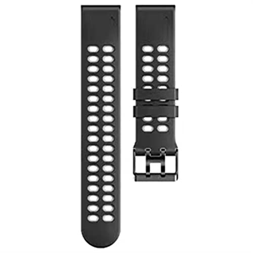 Bracelet de montre en silicone respirant double trous pour Garmin Fenix 5X 6X 7X quick release