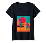 Si te gusta plantar plantas de cactus, suculentas y jardinería. Este divertido diseño de dibujo gráfico "Retro Saguaro Sunset Funny Cactus Opuntia Cactaceae Lovers" es perfecto para ti o cualquier persona en tu vida ama la naturaleza.