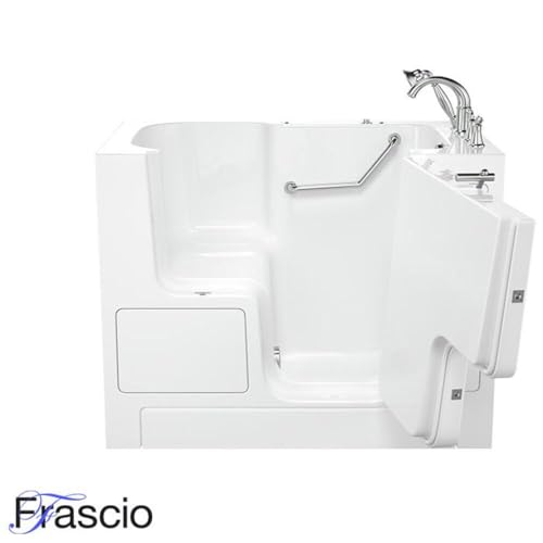 Badewanne mit Tür und Sitz Modell 3052 Größe 135 x 75 cm Version links weiß – Bild 3