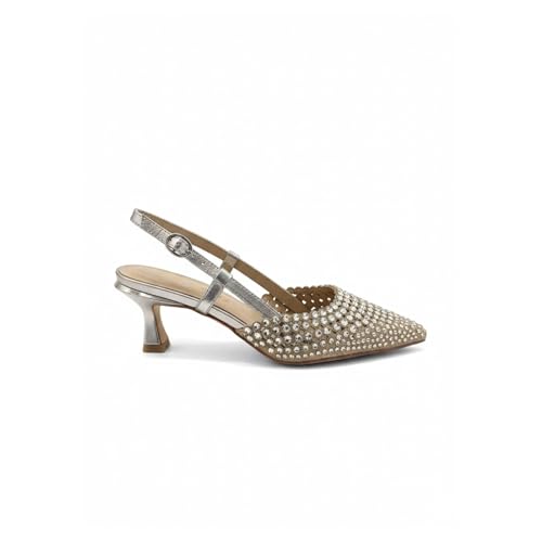 Alma en Pena V261855 - Sandalias de piel para mujer, Bronce, 38