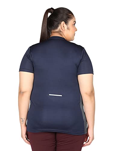 Image of CHKOKKO Women's Polyester Round Neck Regular Fit Gym Sports T-Shirt