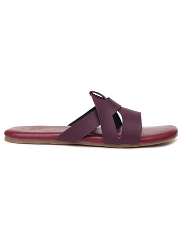 Image of Women's Tread Flat Sandals Lightweight & Flexible Comfortable Design Anti-Skid Sole Versatile Style For Girls /Ladies