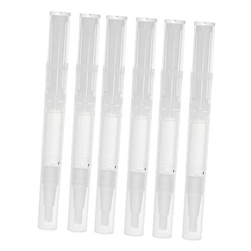 MUSISALY 6 Pezzi Contenitori Vuoti Per Olio Punta A Pennello Tubetti Per Lucidalabbra in Materiale Pp Portatili
