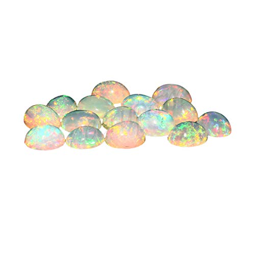 Opale éthiopienne naturelle Welo AAA ovale 9x7mm en cabochon pour création de bijoux uniques