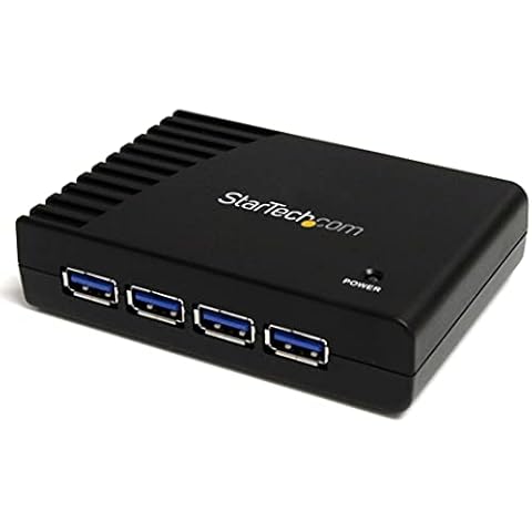 StarTech.com 4-Port USB 3.0 SuperSpeed Hub with Power Adapter 5Gbps - Portable Multiport USB-A Dock IT Pro - USB Port Expansion Hub for PC/Mac - 4 Port Powered USB Hub for PC (ST4300USB3) Cover