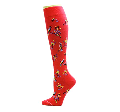 Image of Dr. Motion 3 Pairs Light Summer Bright Fun Graduated Compression Women's Knee-Hi Socks
