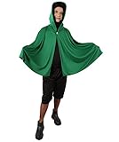 HPO Adult Unisex Anime Character Scouting Legion Hooded Green Cloak | XL Size