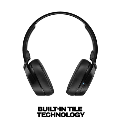 Image of Skullcandy Riff Wireless 2 On-Ear Bluetooth Headphones, Up to 34 Hrs Battery, Foldable Lightweight Design, Convenient for Travel with Included 3.5mm AUX Cable, Microphone for iPhone Android - Black