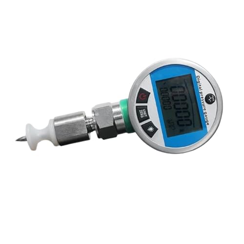Jieotwice Portable Digital Display Can Vacuum Degree Tester Vacuum Pressure Measuring Instrument Extended Stainless Steel Puncture Needle