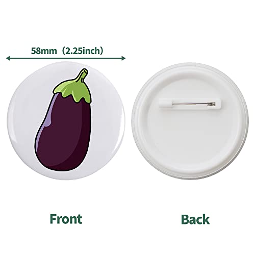 Mostme 200 Sets 58mm/2.25 inch Button Supplies Button Parts for Buttons Maker Machine 58mm, Round Badge Blank Buttons Pins, Includes Plastic Pin Back Cover, Metal Cover, Clear Film&Blank Paper