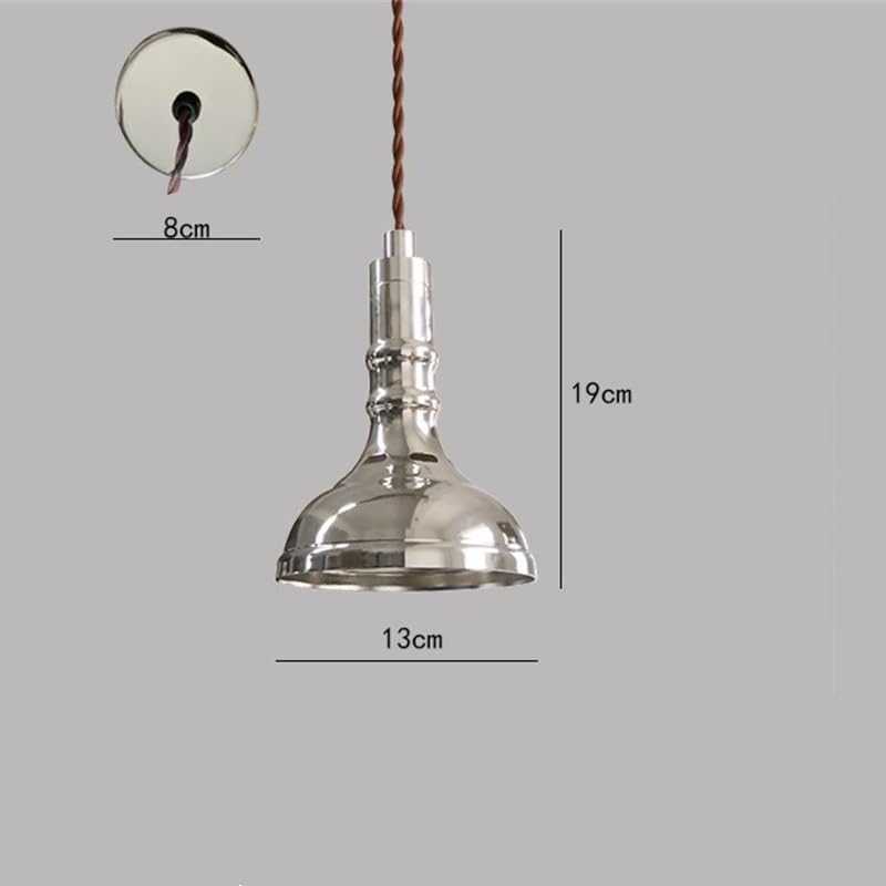 Lampe suspendue intérieurs sombres solution lumineuse led argent style loft industriel