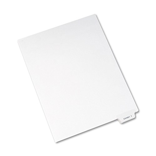 Avery 12398 Avery-Style Preprinted Legal Bottom Tab Dividers, Exhibit Y, Letter, 25/Pack #TOP1