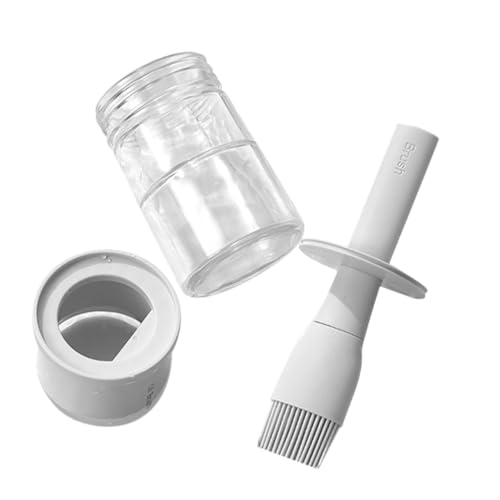 HEMOTON Silicone Basting Brush with Bottle High-temperature Resistant Kitchen Oil Brush for Grilling Baking and Pastry Easy to Clean and for Sauces and Marinades