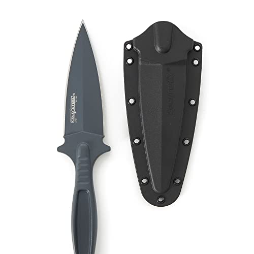Image of Cold Steel Drop Forged Battle Ring 2 3.5 inch 52100 High-Carbon Steel Fixed Blade EDC Tactical Hunting Utility Knife w / 5.5 inch Ergonomic Handle, Internal Guard, Resistant Secure-Ex Sheath