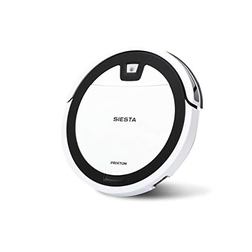PRIXTON Siesta - Aspiradora Robot / Robot Aspirador con Gran Potencia de Succión hasta 1000 PA con WiFi y App, Programable e Inteligente, Limpieza automática, Barre, Friega, Pasa la Mopa
