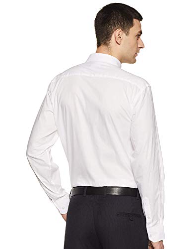 Image of PROLIFE Men's Regular Fit Formal Full Sleeves Shirt (Solid White)