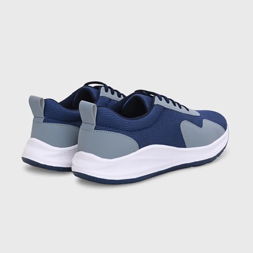 Image of Centrino Platform Sneakers for Men | Casual Shoes for Man Stylish | Chunky Sole Lace-Up Canvas Walking Shoes | Cushioned Insole | Lightweight Breathable Comfortable | Anti-Skid Sole | Mens Shoes New (6820)