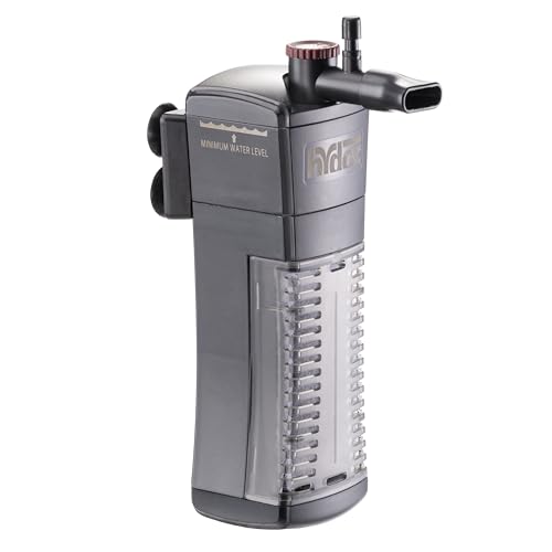 Filtrazione a 3 stadi: Sistema di filtrazione meccanica, biologica e chimica, per mantenere l’acqua pulita e sana. Filtrazione meccanica: Rimuove detriti e particelle visibili, mantenendo l’acqua limpida. Filtrazione biologica: Supporta la crescita di batteri benefici che eliminano le sostanze inquinanti e favoriscono un equilibrio ecologico nell’acquario. Filtrazione chimica: Assorbe impurità chimiche come cloro e metalli pesanti, migliorando la qualità dell'acqua.