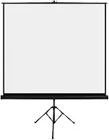 Tela De Projeção C/Tripé 1,80X1,80M 97 Polegadas Retrátil - Multilaser, AC354, Branco