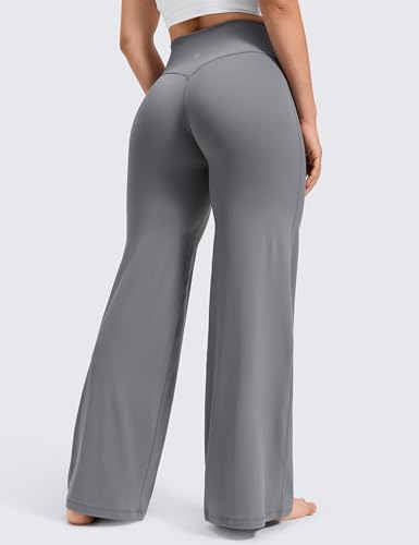 Image of CRZ YOGA Softretch Wide Leg Pants 28 inch /30 inch /32 inch | No Front Seam, Ultimate Comfort, Next to Skin, Yoga, Casual, High Waisted, for Women