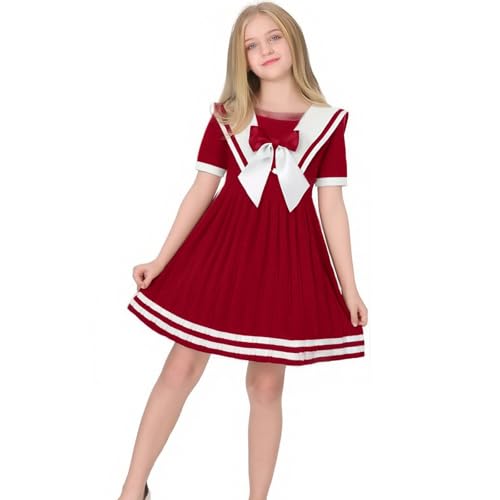 Robe de marin pour filles aux finitions haut de gamme de 2 à 14 ans