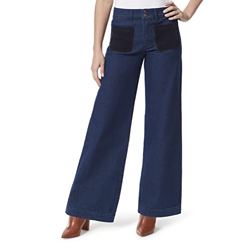 Christian Siriano x Gloria Vanderbilt Collab Women's Wide Leg Patch Pocket Jean