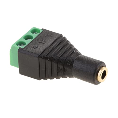 Image of 3.5mm Stereo TRRS Audio Vedio Female to 3 Screw Terminal Female Connectors