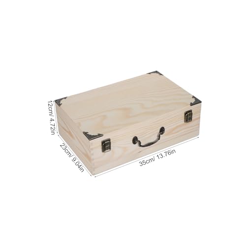 Boîte en bois de pin pour souvenirs coffret créatif à customiser - 3