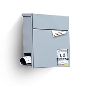Radius Letterman 6 Edelstahl Wandbriefkasten