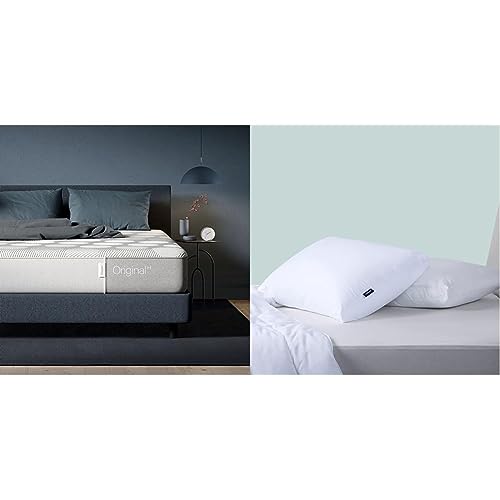 Casper Sleep Original Hybrid Mattress, Queen & Original Pillow...