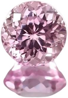 9.08 Carat AAA Natural Morganite Gemstone Round Cut Loose Flawless Madagascar Pink Peach Beryl Certified Stone for Jewelry