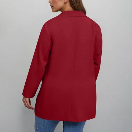 Blazers for Women Trendy Suit Jackets Dressy 3/4 Sleeve Blazer Business Casual Outfits for Work4