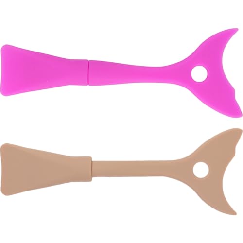 PLAFOPE Protector de Pestañas de Silicona 2 Piezas (rosa Fucsia y Marrón), Aplicador para Maquillaje de Ojos, Escudo para Delineador y Sombra, Herramienta para Maquillaje Profesional