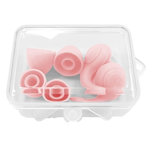 Plauses de oído antibrientas: tapones para los oídos silenciosos, protección auditiva reutilizable 33 dB | Bloqueadores de ronquidos que reducen el ruido, la tapa del oído de silicona súper suave, pro