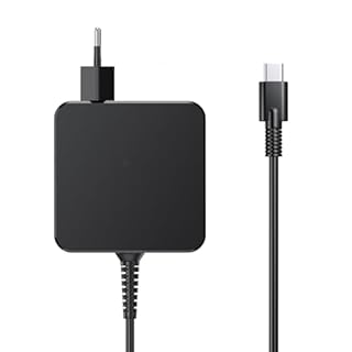 Caricatore USB C 65W, Portatile Alimentatore Caricabatterie per Huawei Matebook, MacBook Pro/Air, Asus/Acer, Lenovo ThinkPad, Ricarica Veloce per Samsung e altri dispositivi USB-C Con cavo Tipo C 1.7M