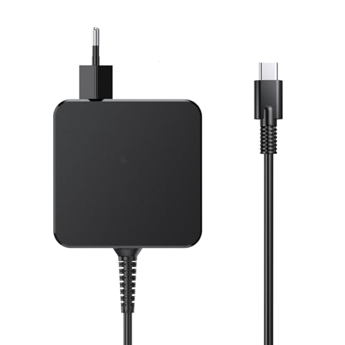 Caricatore USB C 65W, Portatile Alimentatore Caricabatterie per Huawei Matebook, MacBook Pro/Air, Asus/Acer, Lenovo ThinkPad, Ricarica Veloce per Samsung e altri dispositivi USB-C Con cavo Tipo C 1.7M