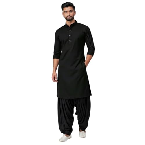 Image of Mens Pure Coton Kurta Dhoti Set | Traditional Ethnic Wear for Festive & Wedding Men's Cotton Kurta with Dhoti Set | Comfortable Ethnic Traditional Outfit Stylish Men's Cotton Kurta Dhoti Set.