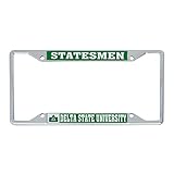 Delta State University Statesmen DSU Metal License Plate Frame for Front or Back of Car Officially Licensed (Mascot)