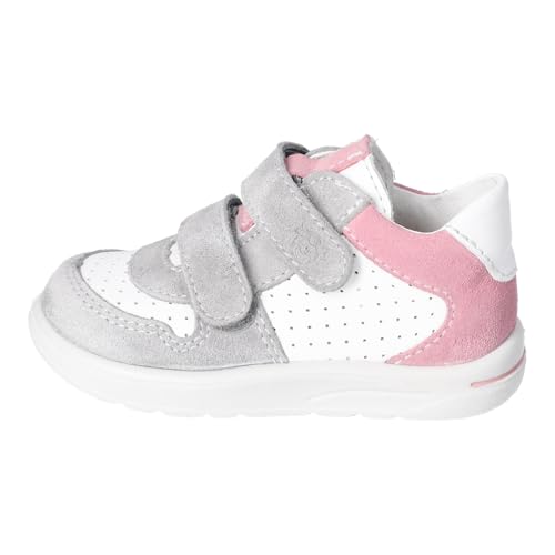 RICOSTA Emmo Boys Girls Low Top Sneakers, White Mallow 830, 22 EU2