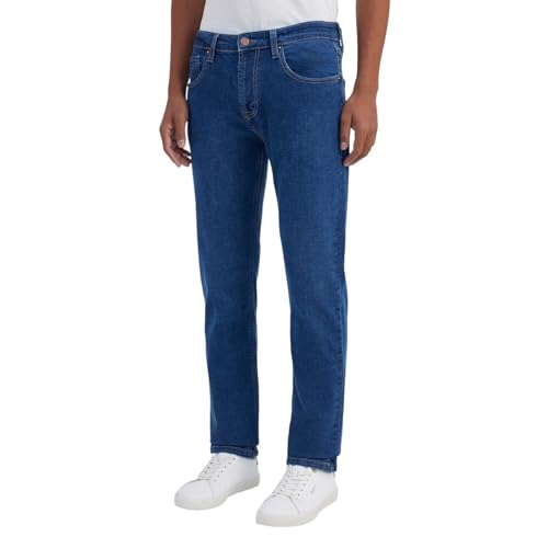 Image of Pepe Jeans Men's Straight Fit Jeans|Mid Rise |Stretchable Fabric| Jeans for Men | Available in Plus Size
