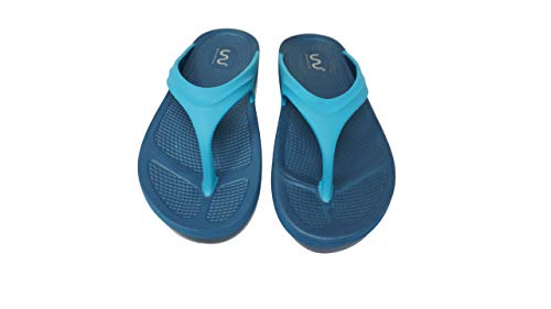 Image of doubleu Slippers - V - Shape Women - Blue + Aqua (numeric 3)